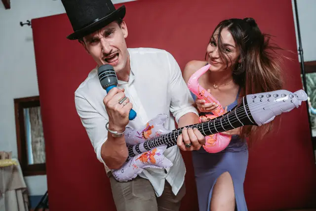 boda huerto Santa Maria Paula Vicent photocall