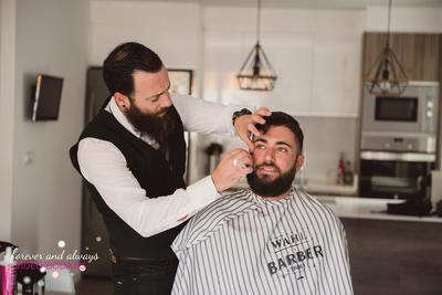 reportaje boda barbero a domicilio